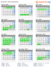 Kalender 2025 mit Ferien und Feiertagen Nidwalden