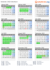Kalender 2025 mit Ferien und Feiertagen Solothurn