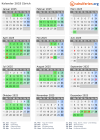 Kalender 2025 mit Ferien und Feiertagen Zürich