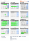 Kalender 2025 mit Ferien und Feiertagen Karwin