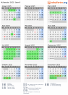 Kalender 2025 mit Ferien und Feiertagen Semil