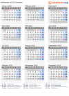 Kalender 2025 mit Ferien und Feiertagen Ukraine