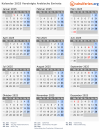 Kalender 2025 mit Ferien und Feiertagen Vereinigte Arabische Emirate