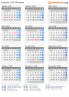 Kalender  mit Ferien und Feiertagen Äthiopien
