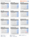 Kalender 2026 mit Ferien und Feiertagen Queensland