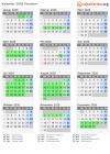Kalender 2026 mit Ferien und Feiertagen Flandern