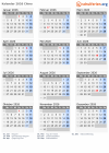 Kalender  mit Ferien und Feiertagen China