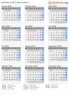 Kalender 2026 mit Ferien und Feiertagen Frederikshavn