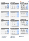 Kalender 2026 mit Ferien und Feiertagen Ringkøbing-Skjern