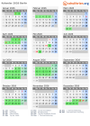 Kalender 2026 mit Ferien und Feiertagen Berlin