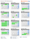 Kalender 2026 mit Ferien und Feiertagen Niedersachsen