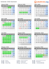 Kalender 2026 mit Ferien und Feiertagen Saarland