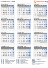 Kalender  mit Ferien und Feiertagen Eritrea