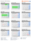 Kalender 2026 mit Ferien und Feiertagen Poitiers
