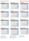 Kalender 2026 mit Ferien und Feiertagen Rouen