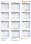 Kalender  mit Ferien und Feiertagen Haiti