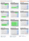 Kalender 2026 mit Ferien und Feiertagen Utrecht (mitte)