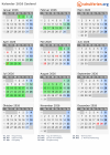 Kalender 2026 mit Ferien und Feiertagen Zeeland