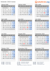 Kalender  mit Ferien und Feiertagen Jemen