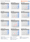 Kalender  mit Ferien und Feiertagen Marokko