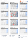 Kalender 2026 mit Ferien und Feiertagen Namibia