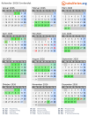 Kalender 2026 mit Ferien und Feiertagen Innlandet