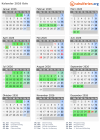 Kalender 2026 mit Ferien und Feiertagen Oslo