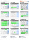 Kalender 2026 mit Ferien und Feiertagen Østfold