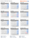 Kalender 2026 mit Ferien und Feiertagen Süd-Tröndelag