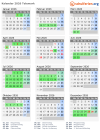 Kalender 2026 mit Ferien und Feiertagen Telemark