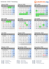 Kalender 2026 mit Ferien und Feiertagen Tröndelag