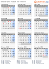 Kalender 2026 mit Ferien und Feiertagen Vestfold und Telemark