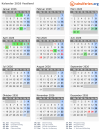 Kalender 2026 mit Ferien und Feiertagen Vestland