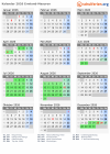 Kalender 2026 mit Ferien und Feiertagen Ermland-Masuren