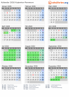 Kalender 2026 mit Ferien und Feiertagen Kujawien-Pommern
