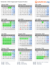 Kalender 2026 mit Ferien und Feiertagen Appenzell Ausserrhoden