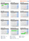 Kalender 2026 mit Ferien und Feiertagen Graubünden