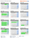 Kalender 2026 mit Ferien und Feiertagen Sankt Gallen