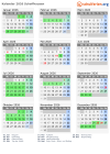 Kalender 2026 mit Ferien und Feiertagen Schaffhausen