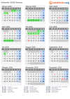 Kalender 2026 mit Ferien und Feiertagen Schwyz