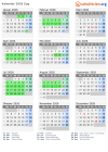 Kalender 2026 mit Ferien und Feiertagen Zug