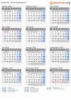 Kalender  mit Ferien und Feiertagen Simbabwe