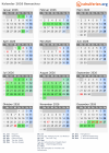 Kalender 2026 mit Ferien und Feiertagen Beneschau