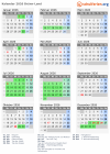 Kalender 2026 mit Ferien und Feiertagen Brünn-Land