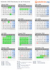 Kalender 2026 mit Ferien und Feiertagen Reichenau an der Knieschna