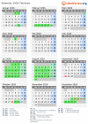 Kalender 2026 mit Ferien und Feiertagen Tetschen