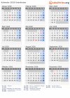 Kalender  mit Ferien und Feiertagen Usbekistan