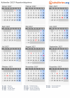 Kalender 2027 mit Ferien und Feiertagen Äquatorialguinea
