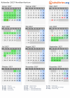 Kalender 2027 mit Ferien und Feiertagen Nordterritorium