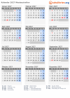 Kalender 2027 mit Ferien und Feiertagen Westaustralien